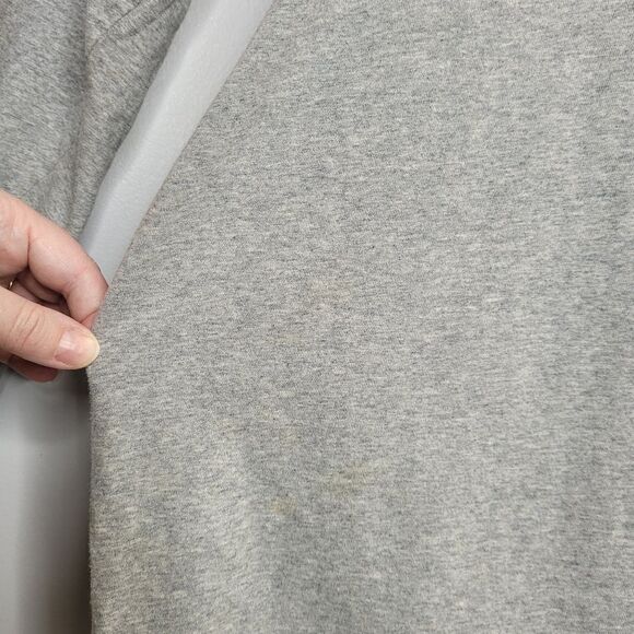 VINTAGE 90s gray Bloomies spellout long sleeve tunic top sleep shirt L‎ - Picture 8 of 10